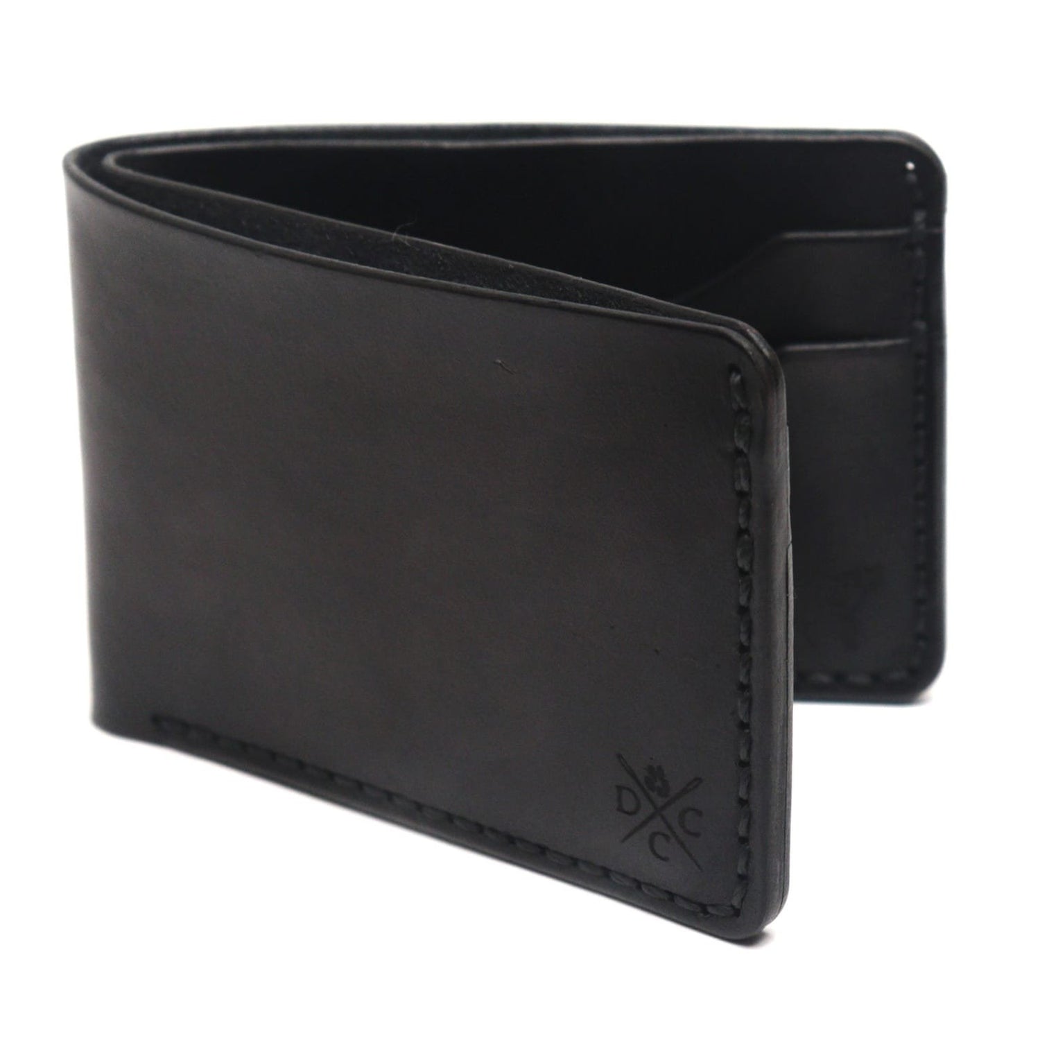 Carteira de Couro Bifold NO.5 Preta