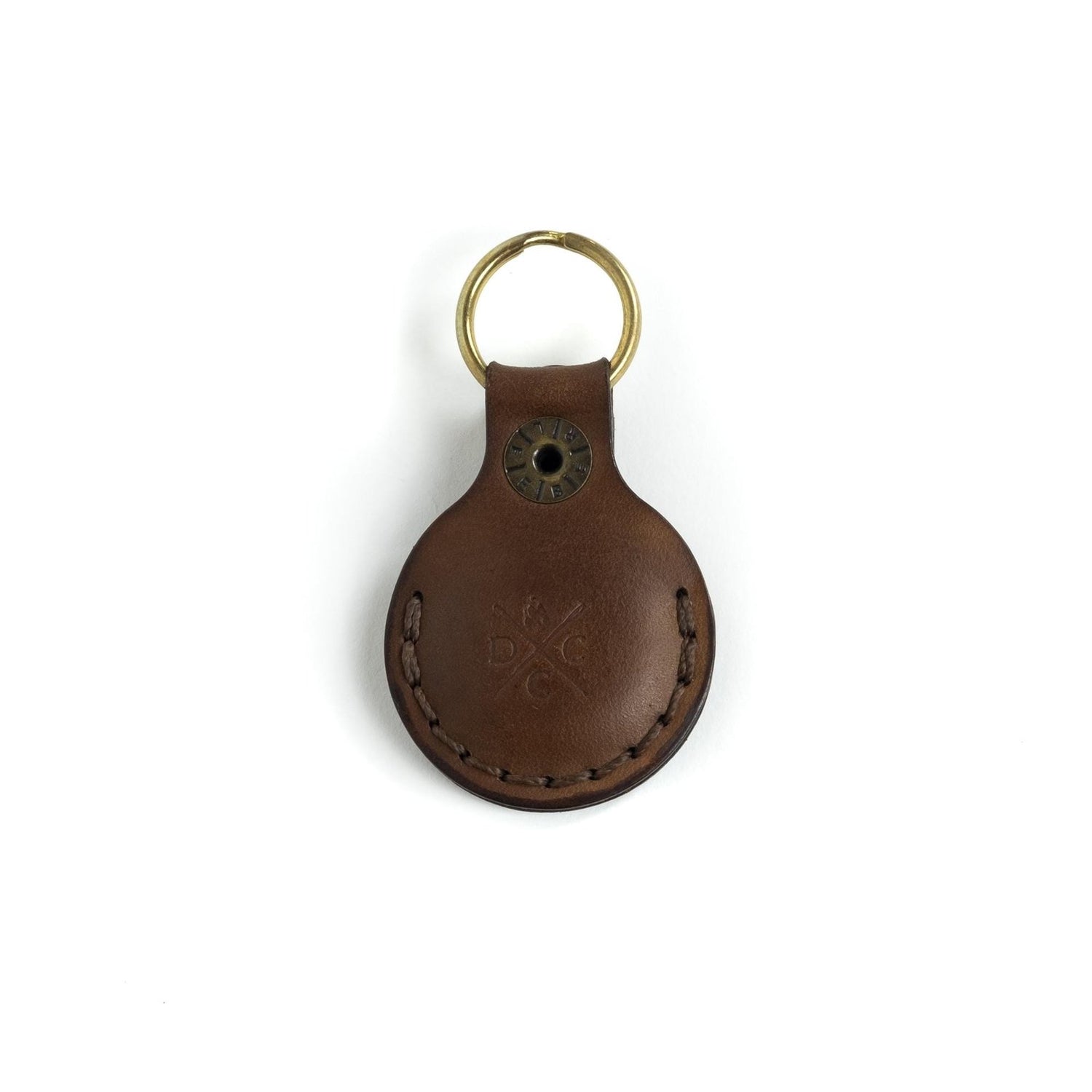 Chaveiro de Couro AIRTAG Marrom